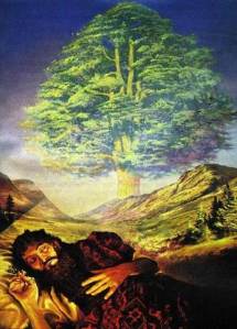 King Nebuchadnezzar  dreamt of a tree that reached the heavens and could be seen from everywhere on Earth - support for flat-Earth theory.